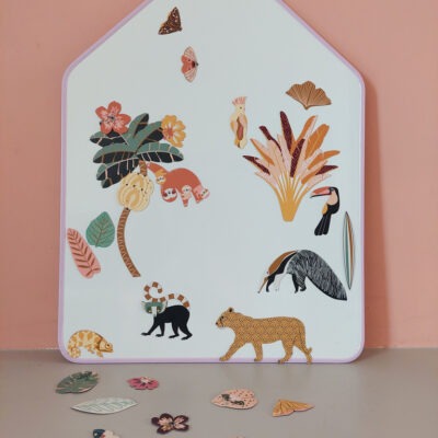 Ma Cabane à rêves : tableau blanc magnétique cabane