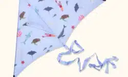 cerf volant jouet de plage bleu animaux de la mer
