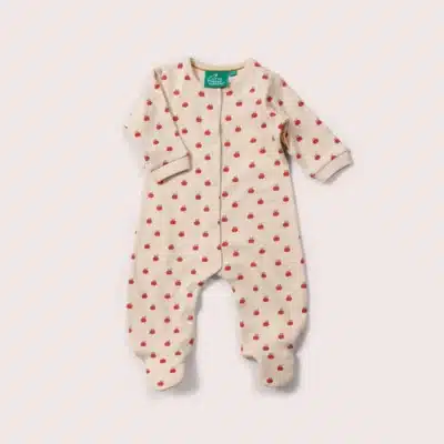 pyjama pommes naissance a 12-18 m coton bio little green radicals