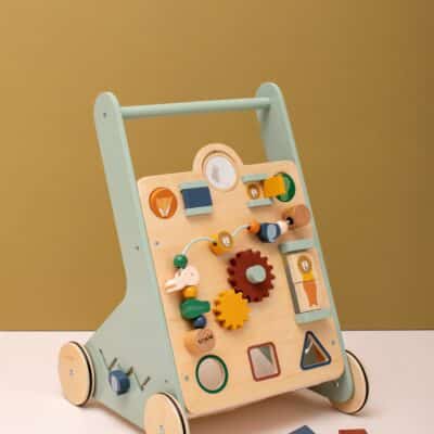 chariot de marche trotteur enfant 1 an en bois