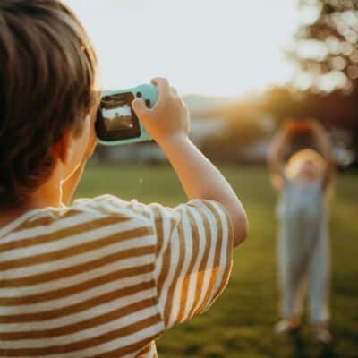 Kidycam appareil photo vert clair etanche