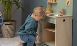 cuisine enfant jouet en bois trixie avec dinette renard