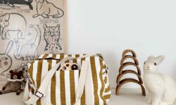 SAC RAPHAEL STRIPES CUMIN ROSE IN APRIL