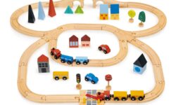 cadeau enfant mentari town train en bois FSC