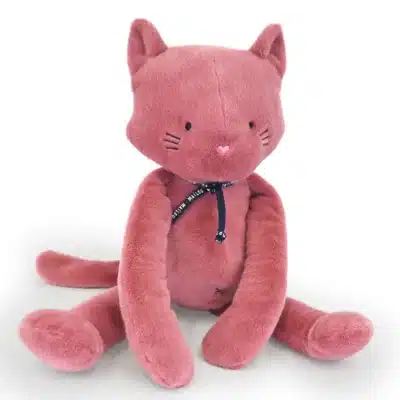 Mailou  : chat Méloé rose 56 cm