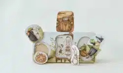puzzle en bois famille lapin et son terrier