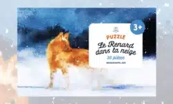 puzzle enfant le renard 30 pieces made in belgique
