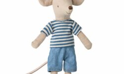 Louimax souris maileg tee shirt rayures et jean
