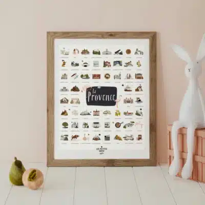 affiche les petites dates la provence cadeau adulte affiche personnalisable region
