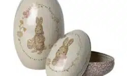 oeufs metal paques maileg vendu par 2 rose