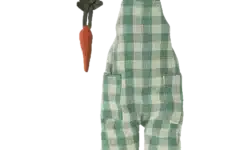 salopette carreaux verte maileg lapin