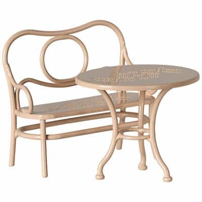 table-banc-souris-rose maileg