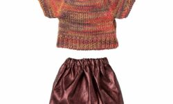vetements pull maille et jupe rose maman souris maileg