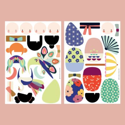 Ma cabane à rêves : magnets les poupées asiatiques