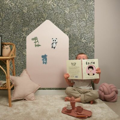 Ferflex : tableau magnétique en forme de maison beige rosé