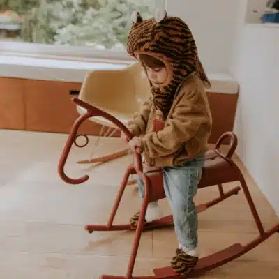 Rien que des bêtises : cagoule velours tigre