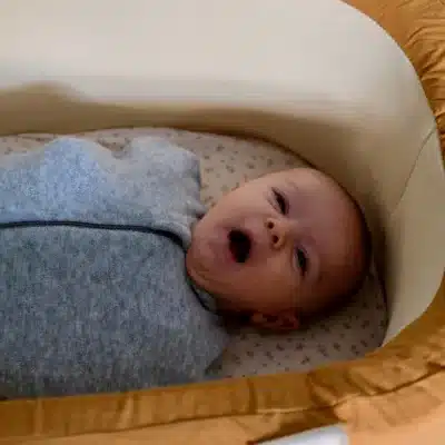 Tante Reine : gigoteuse à emmailloter brume