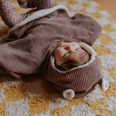 Rien que des bêtises : poncho parme