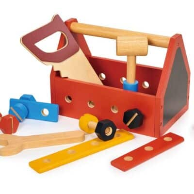 Jouet en bois : boite à outils