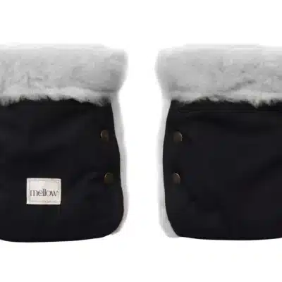 Mellow : gants de poussettes gris clairs