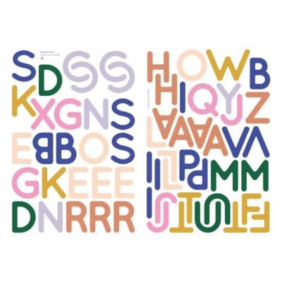 Ma cabane à rêves : alphabet majuscules 61 lettres