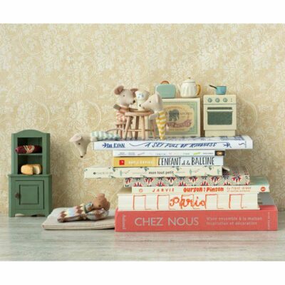 Maileg : armoire d'angle vert foncé