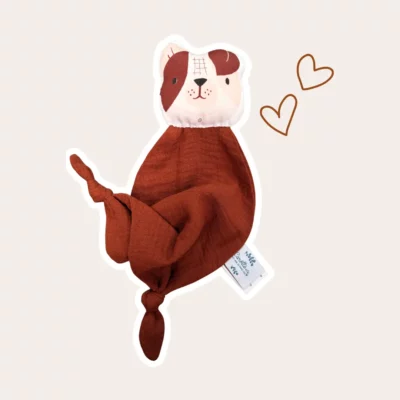 Carotte & Cie : doudou chien en coton bio