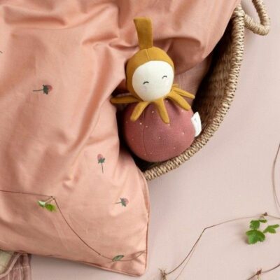Fabelab : culbuto fraise en coton bio