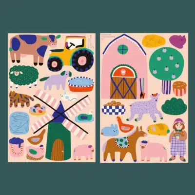 Ma cabane à rêves : magnets la ferme