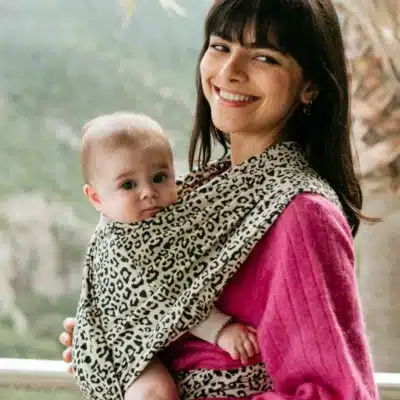 Studio Roméo : porte bébé sans nœud Léopard