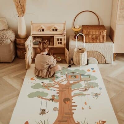 Play & Go : Tapis de jeu réversible EVA Treehouse