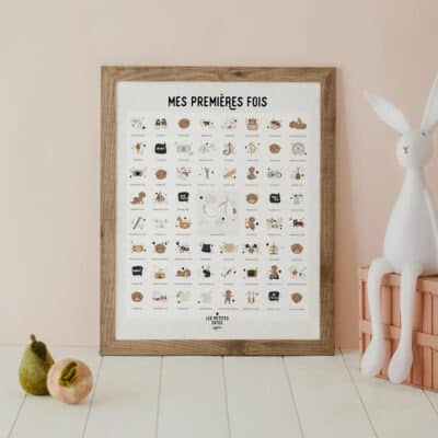 Affiche à tamponner Les Petites Dates : mes premières fois, peau foncée