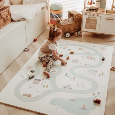 Play & Go : Tapis de jeu réversible EVA Village