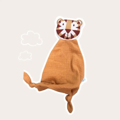 Carotte & Cie : doudou tigre en coton biologique