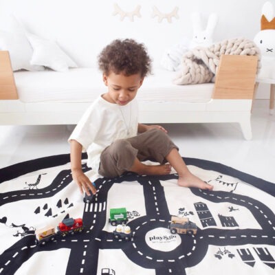 Play & Go : sac de rangement jouets tapis de jeux Routes